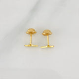 Stud Earrings Cruz 0.7g / in / 5.24mm Yellow Gold 18K