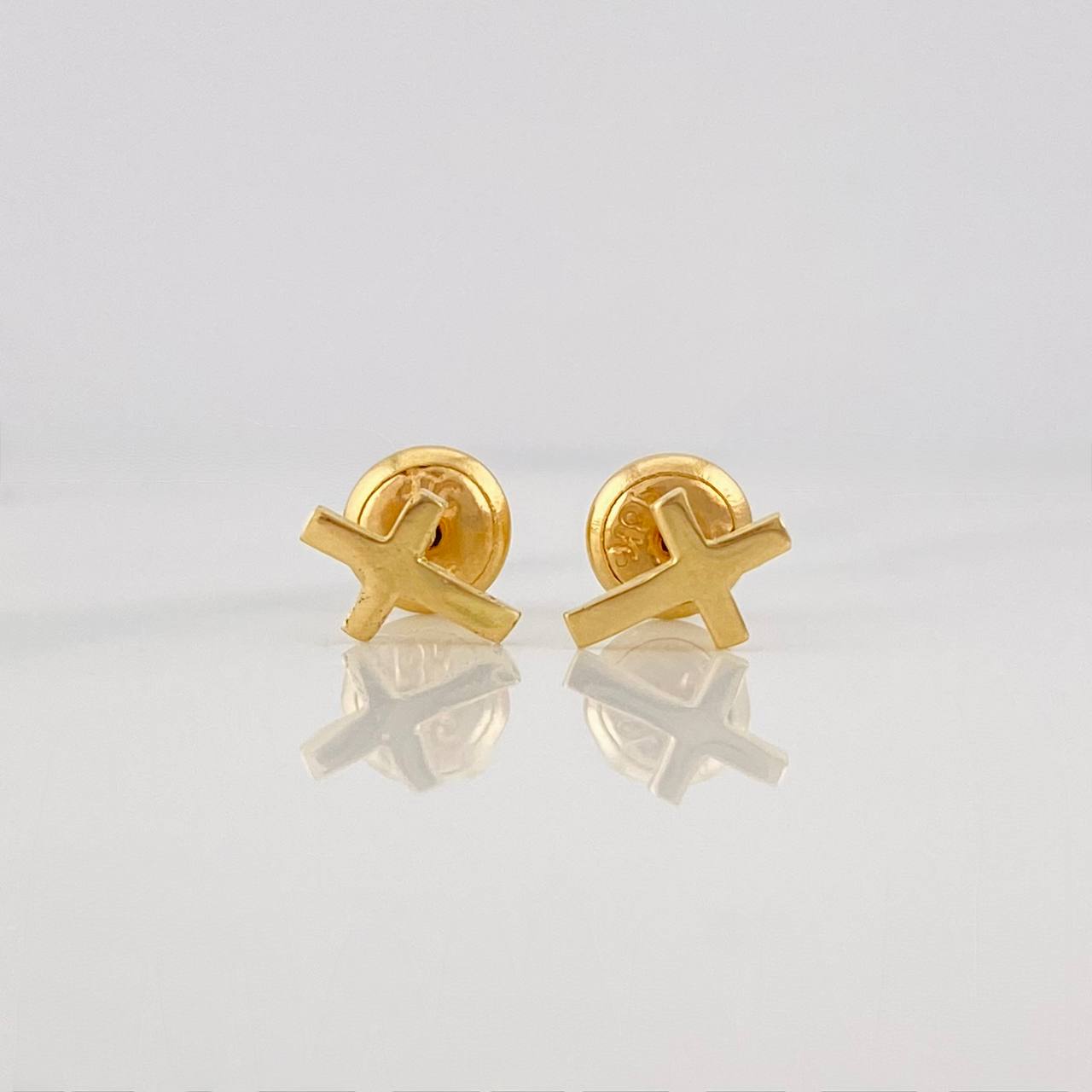 Stud Earrings Cruz 0.7g / in / 5.24mm Yellow Gold 18K
