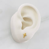 Stud Earrings Cruz 0.7g / in / 5.24mm Yellow Gold 18K