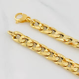 Pulso Cubano 9.85g / 8 1/4 in / 9.1mm Oro Amarillo 18K