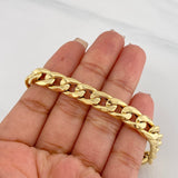 Pulso Cubano 9.85g / 8 1/4 in / 9.1mm Oro Amarillo 18K