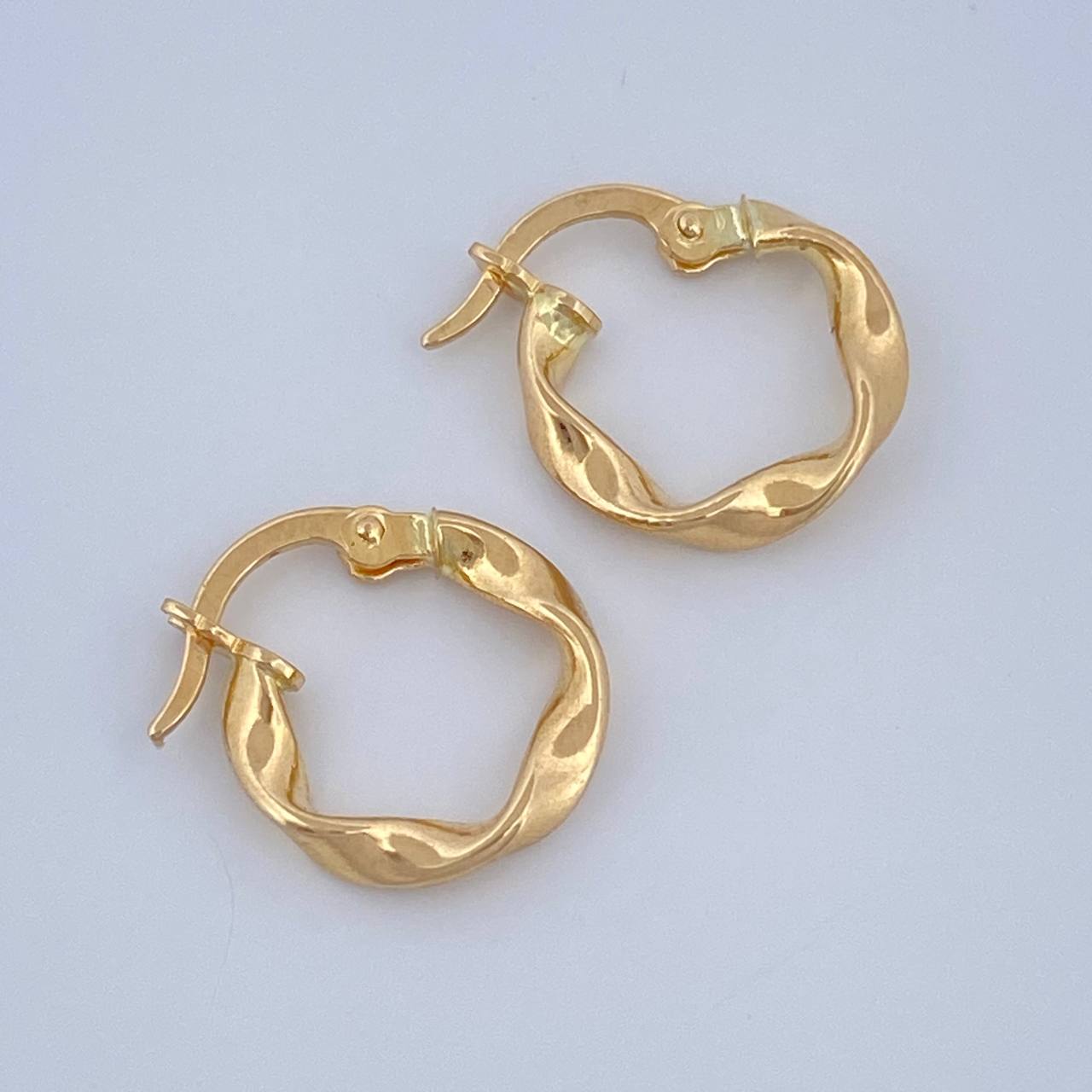 Hoop Earrings Azir 0.95gr / 1/2 in / Yellow Gold 18K %