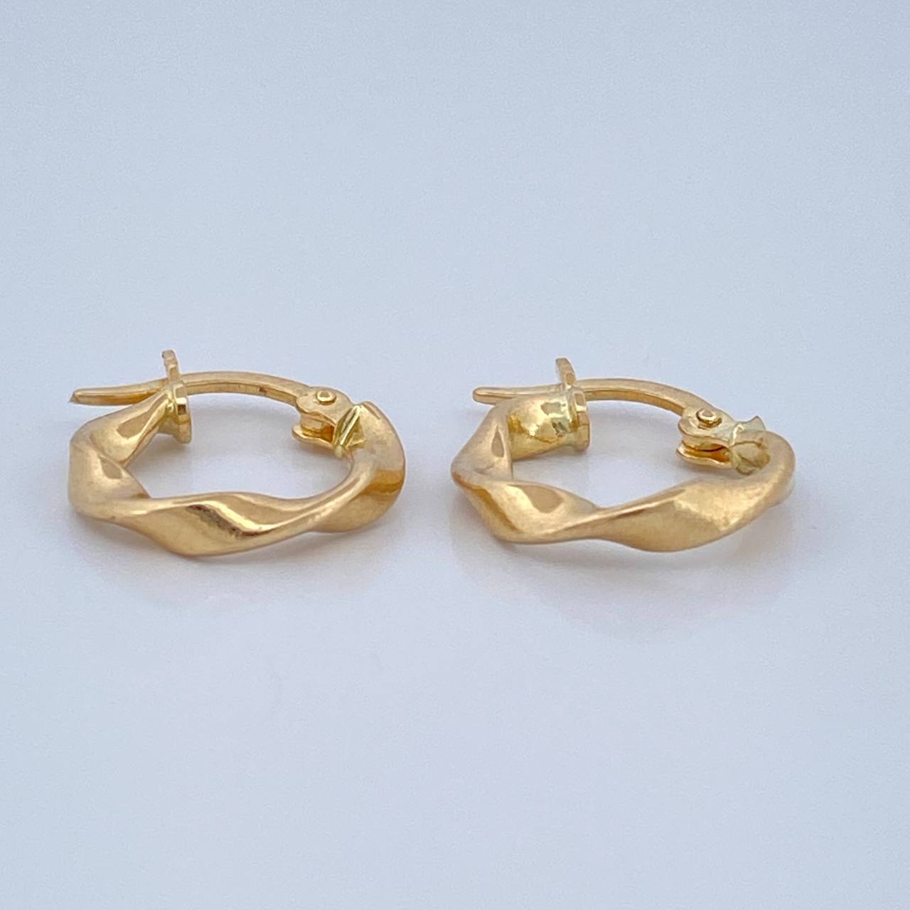 Hoop Earrings Azir 0.95gr / 1/2 in / Yellow Gold 18K %