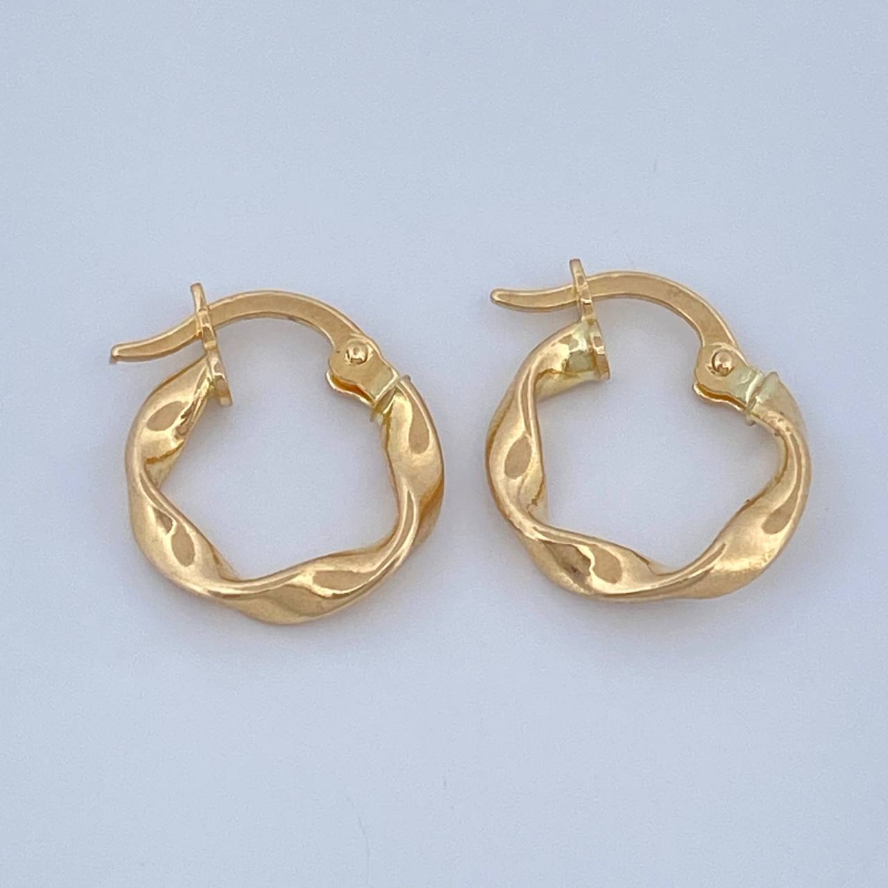 Hoop Earrings Azir 0.95gr / 1/2 in / Yellow Gold 18K %