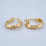 Candongas Lucero 1gr / 1/2 in / Oro Amarillo 18K %