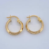 Candongas Lucero 1gr / 1/2 in / Oro Amarillo 18K %