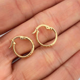 Candongas Kuki 0.9gr / 1/2 in / Oro Amarillo 18K %