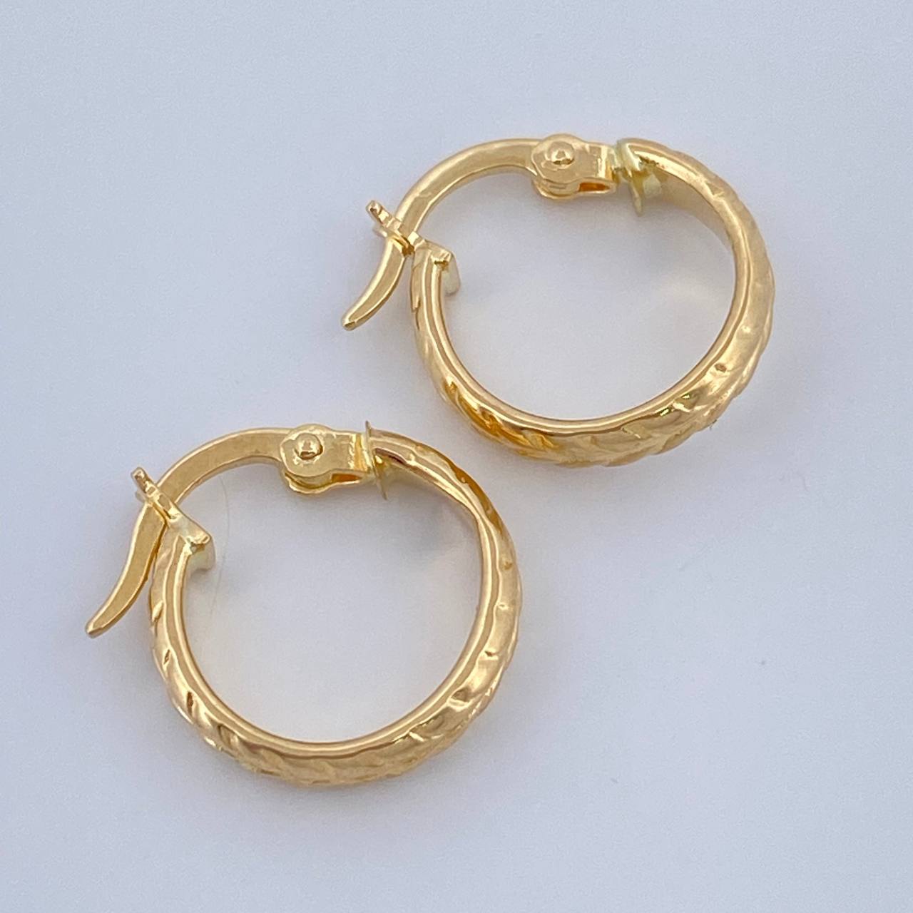 Candongas Kuki 0.9gr / 1/2 in / Oro Amarillo 18K %