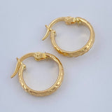 Candongas Kuki 0.9gr / 1/2 in / Oro Amarillo 18K %