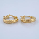 Candongas Kuki 0.9gr / 1/2 in / Oro Amarillo 18K %