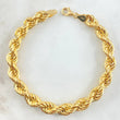 Rope Bracelet 11.1gr / 8 1/4 in / 7.9mm Yellow Gold +3 18K !