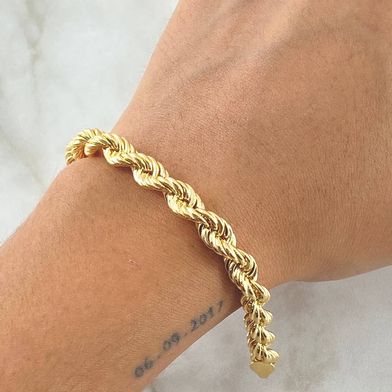 Pulso Lazo 8.5gr / 21cm / 6.6mm Oro Amarillo +3 18K ©