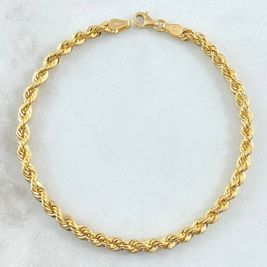 Pulso Lazo 3.6g / 7 3/4 in / 3.9mm Oro Amarillo 18K