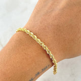 Bracelet Loop 3.75gr / 19.5cm / 3.8mm Yellow Gold +3 18K *