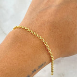 Bracelet Roll-On 2.25gr / 19cm / 2.2mm Yellow Gold +3 18K ©