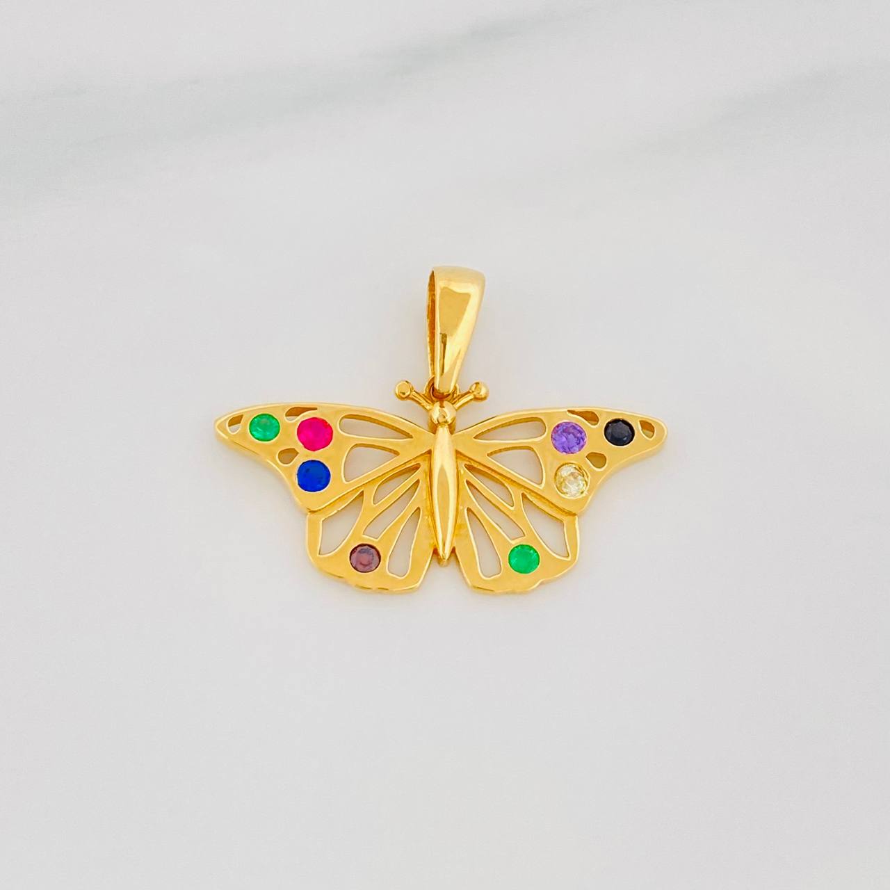 Dije Mariposa 1.95g / 3/4 in Oro Amarillo 18K