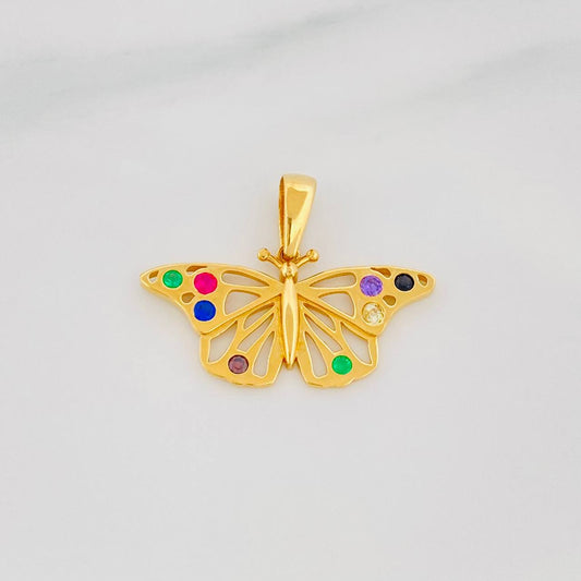 Dije Mariposa 1.95g / 3/4 in Oro Amarillo 18K