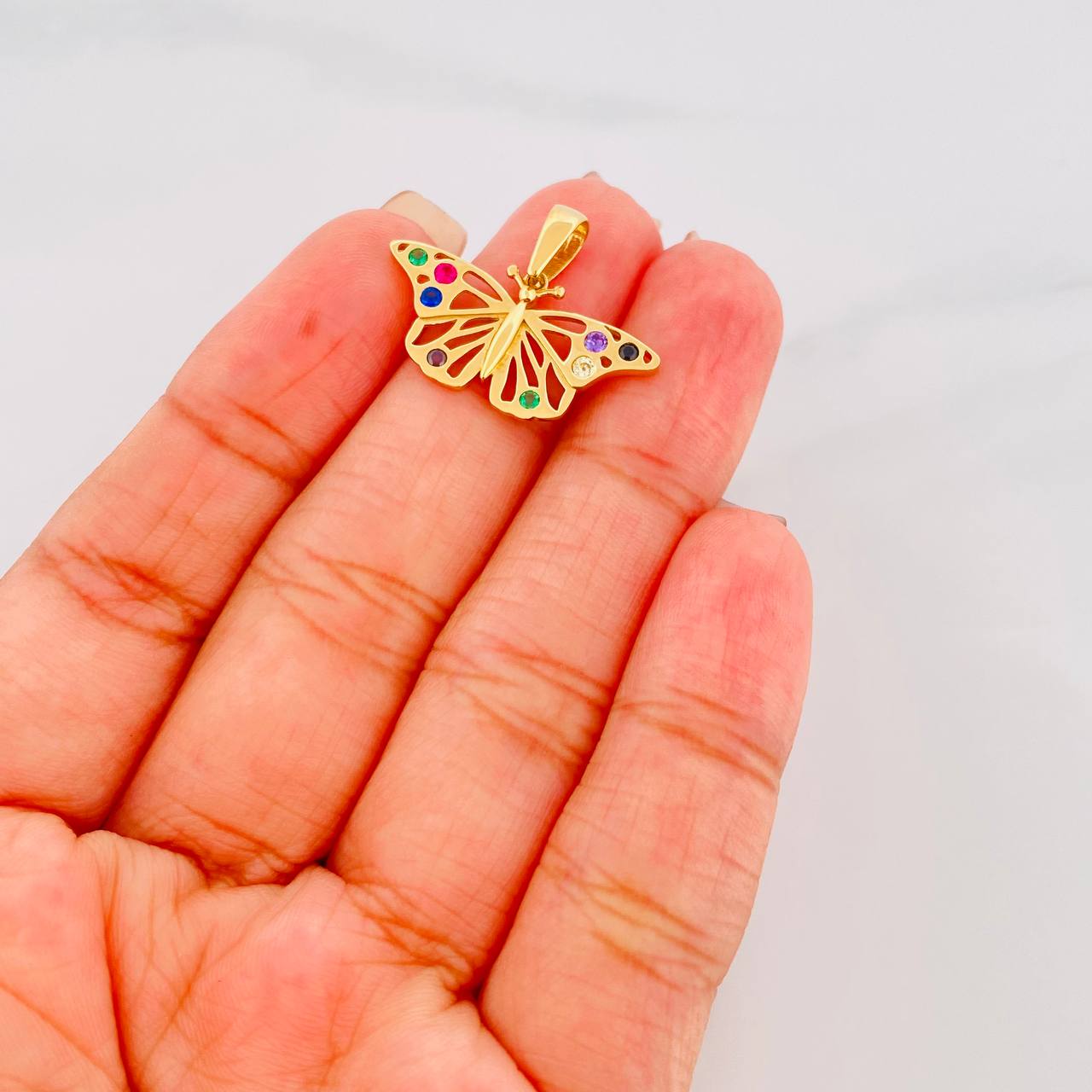 Dije Mariposa 1.95g / 3/4 in Oro Amarillo 18K