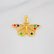 Dije Mariposa 2g / 3/4 in Oro Amarillo 18K