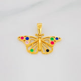 Dije Mariposa 2g / 3/4 in Oro Amarillo 18K