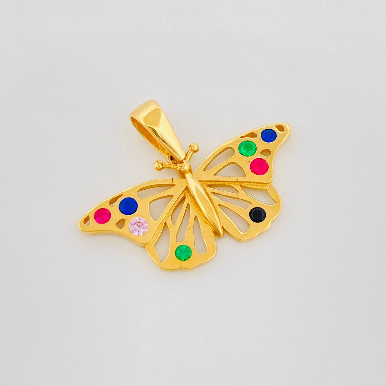 Dije Mariposa 2g / 3/4 in Oro Amarillo 18K