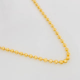 Cadena Militar Diamantada 14.75g / 24 in / 2.45mm Oro Amarillo 18K