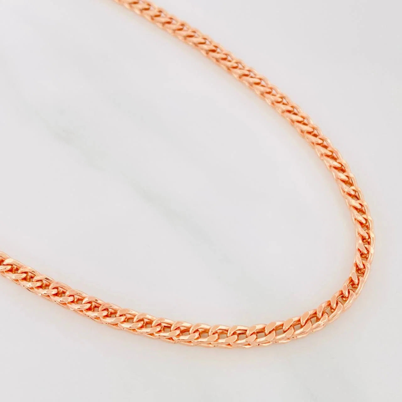 Franco Chain 14g / 24 in / 2.9mm 18K Rose Gold