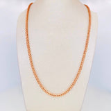 Franco Chain 14g / 24 in / 2.9mm 18K Rose Gold