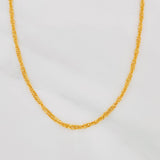 Cadena Singapur 2.75g / 24 in / 1.5mm Oro Amarillo 18K