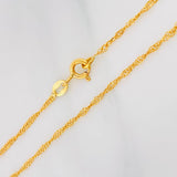 Cadena Singapur 2.75g / 24 in / 1.5mm Oro Amarillo 18K