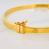 Bracelet Screw Link 7.55g / 7 1/2 in / 6mm 18K Yellow Gold
