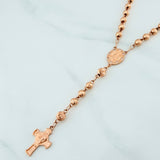 Guadalupe Virgin Rosary 17.35 g / 15 3/4 in / 6mm-5 mm 18K Rose Gold