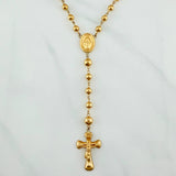 Miraculous Virgin Rosary 13.2 g / 15 3/4 in / 6mm-5 mm 18K Yellow Gold