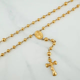 Miraculous Virgin Rosary 13.2 g / 15 3/4 in / 6mm-5 mm 18K Yellow Gold