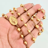 Miraculous Virgin Rosary 13.2 g / 15 3/4 in / 6mm-5 mm 18K Yellow Gold