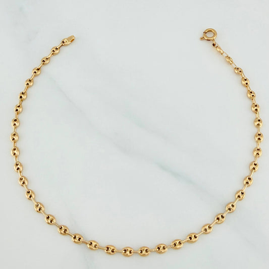 Tobillera Gc 2.85 g / 9 3/4 in / 3.2 mm Oro Amarillo 18K