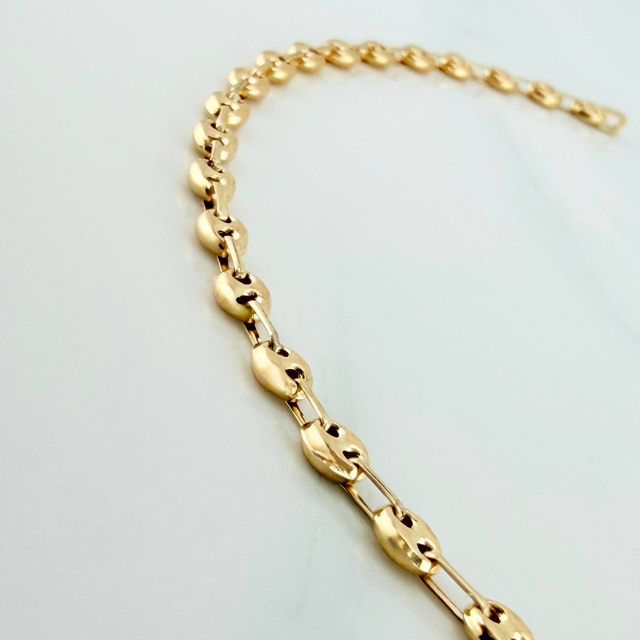 18K Yellow Gold Anklet Gc 3 g / 10 3/4 in / 3 mm