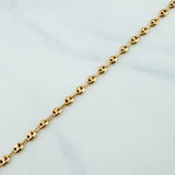 18K Yellow Gold Anklet Gc 2.85 g / 10 1/2 in / 3.25 mm