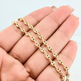 18K Yellow Gold Anklet Gc 2.8 g / 9 3/4 in / 3.2 mm