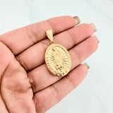 Pendant Virgin of Guadalupe 2.4 g / 1 1/2 in Yellow Gold 18K
