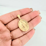 Pendant Miraculous Virgin 1.95 g / 1 1/4 in 18K Yellow Gold