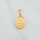 Pendant Miraculous Virgin 1.95 g / 1 1/4 in 18K Yellow Gold