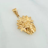 Pendant Indio 1.85 g / 1 1/2 in Yellow Gold 18K