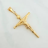 Pendant Cross Christ 3.15 g / 2 1/4 in 18K Yellow Gold