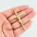 Pendant Cross Christ 2.15 g / 2 1/4 in Yellow Gold 18K