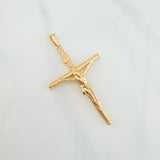 Pendant Cross Christ 1.85 g / 2 1/4 in 18K Yellow Gold