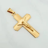 Pendant Cross Christ 6.4 g / 2 in Yellow Gold 18K