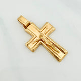 Pendant Cross Christ 4.9 g / 2 in Yellow Gold 18K