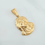 Pendant Face of Christ 2.05 g / 1 1/2 in 18K Yellow Gold