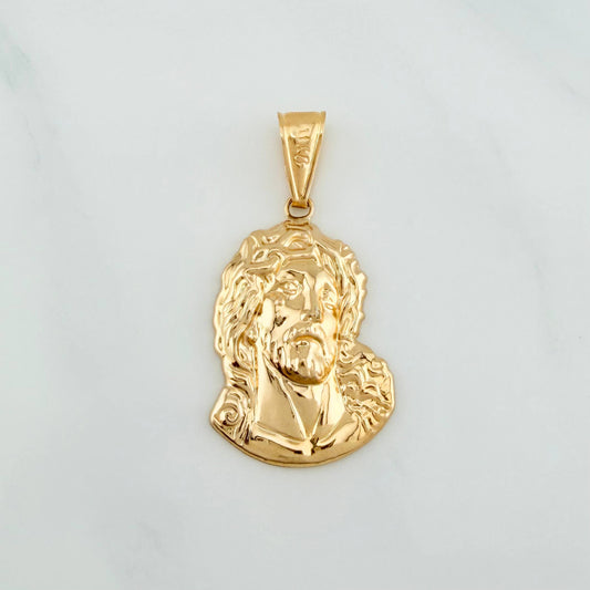 Dije Rostro Cristo 2.05 g / 1 1/2 in Oro Amarillo 18K